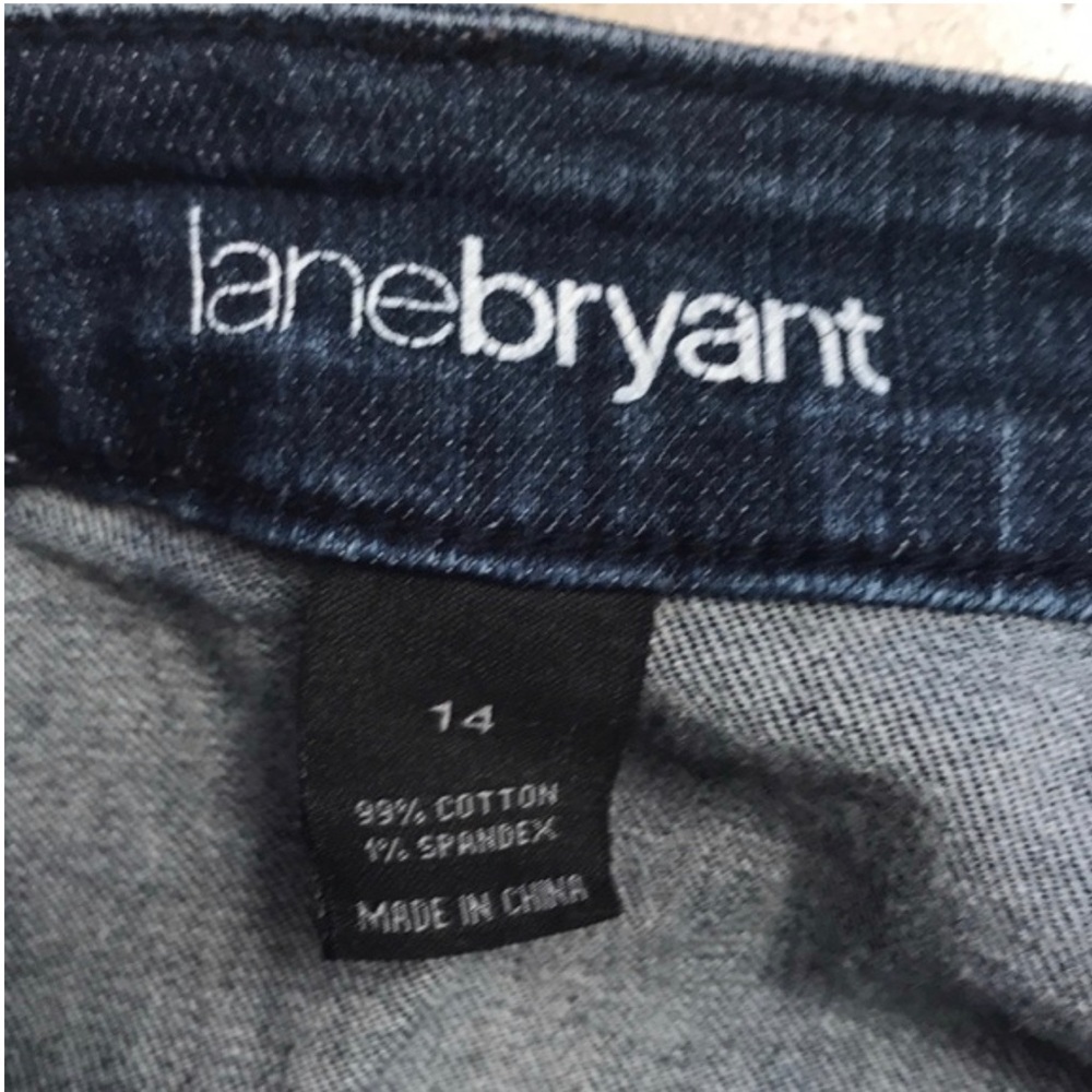 Lane Bryant Pencil jean stretchy skirt SZ 14 - Picture 5 of 5